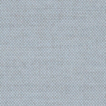 Woven fabric texture, pale blue and beige, horizontal stripes with speckled threads; Lapalma Kvadrat Fiord collection sample, matte finish.